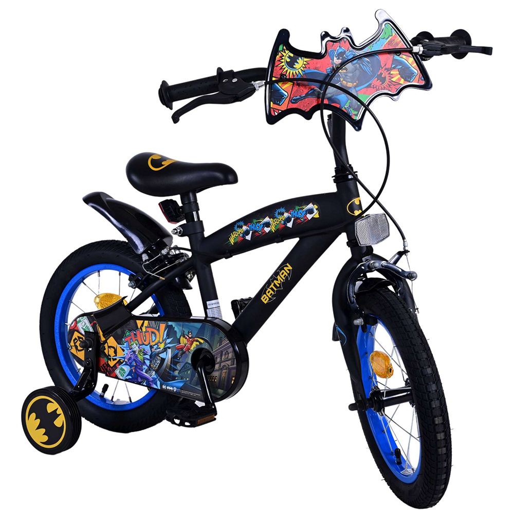 Детски велосипед с помощни колела, Batman,14 инча