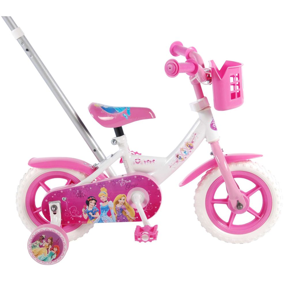 Детски велосипед с помощни колела, Дисни, Принцеси, 10 инча