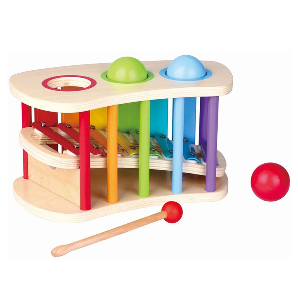 Lelin Toys, Бебешки ксилофон с чукче и топки