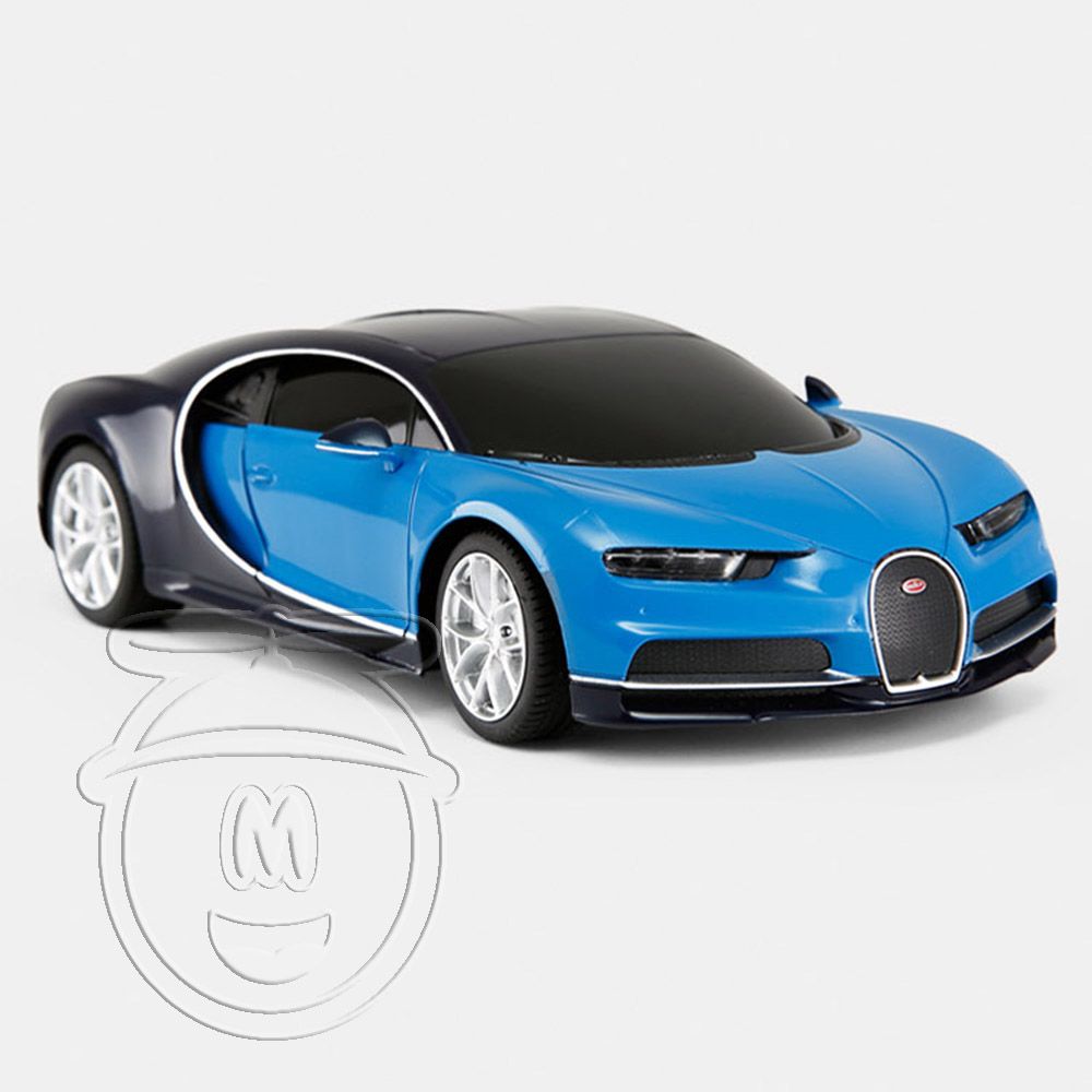 Кола с радио контрол, Bugatti Chiron 1:14, синя