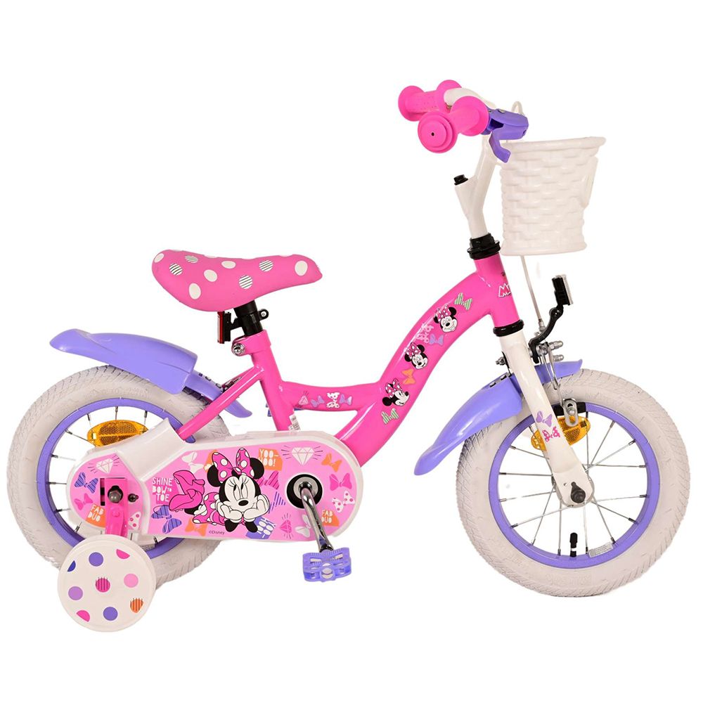 E&L Company, Детски велосипед с помощни колела, Мини Маус, 12 инча