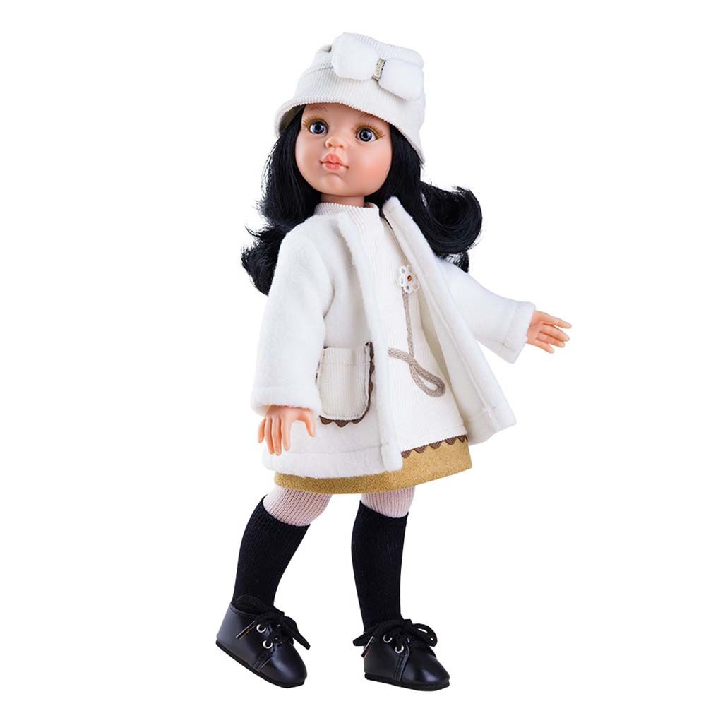 Las Amigas, Кукла Карина, с бяло палто и шапка, Paola Reina