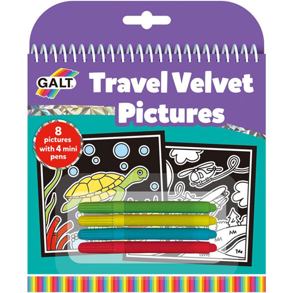 Galt Toys, Книжка за път за оцветяване с кадифе