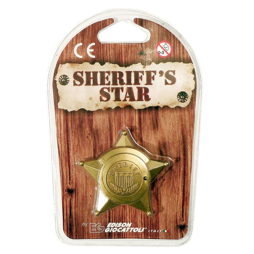 Edison Giocattoli, Шерифска значка, Sheriff's Badge Star - Gold