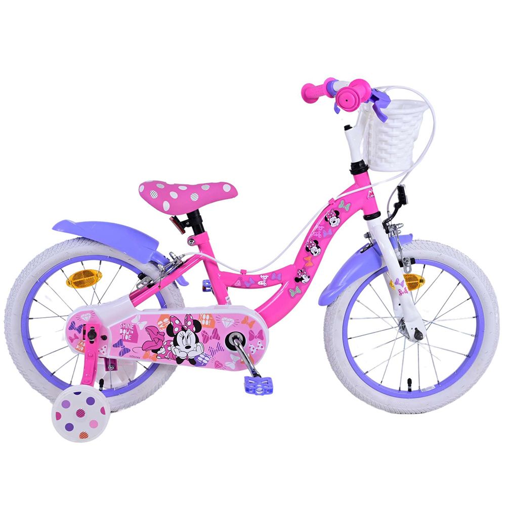 E&L Company, Детски велосипед с помощни колела, Мини Маус, 16 инча , FW