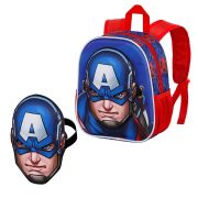 3D детска раница с маска, Капитан Америка