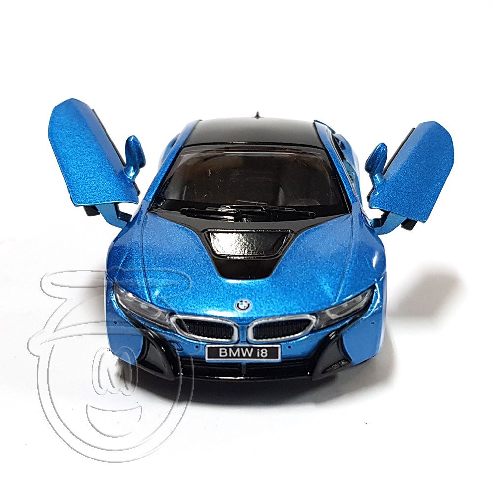 Метална кола BMW 8i, синя
