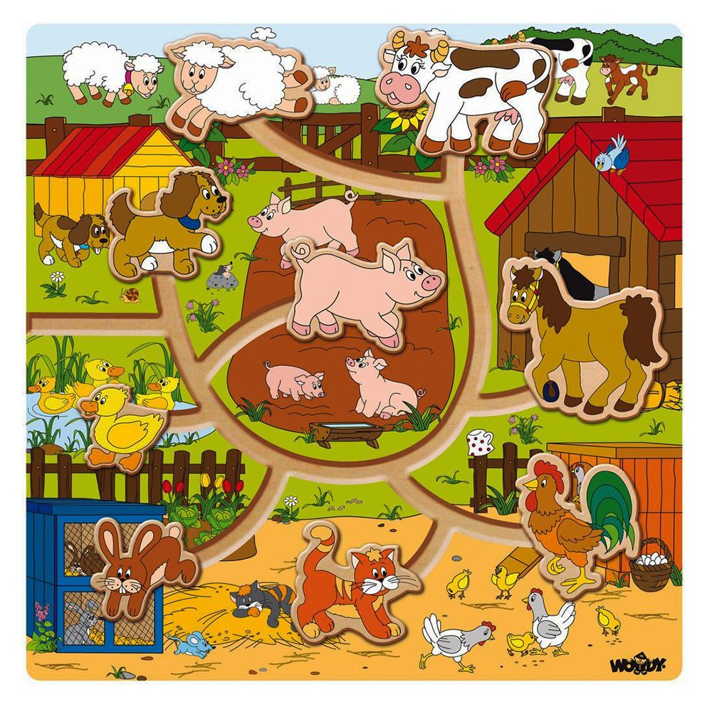 Woodyland, Пъзел с движещи се животни, Ферма