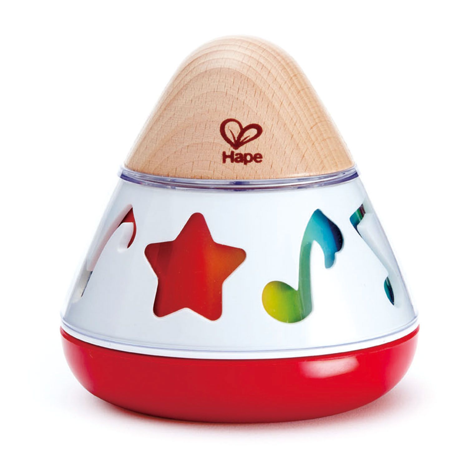 Hape, Дървена бебешка музикална играчка, Въртяща музикална кутия