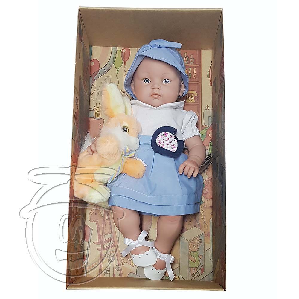 Кукла-бебе, Алисия със зайче, синя
