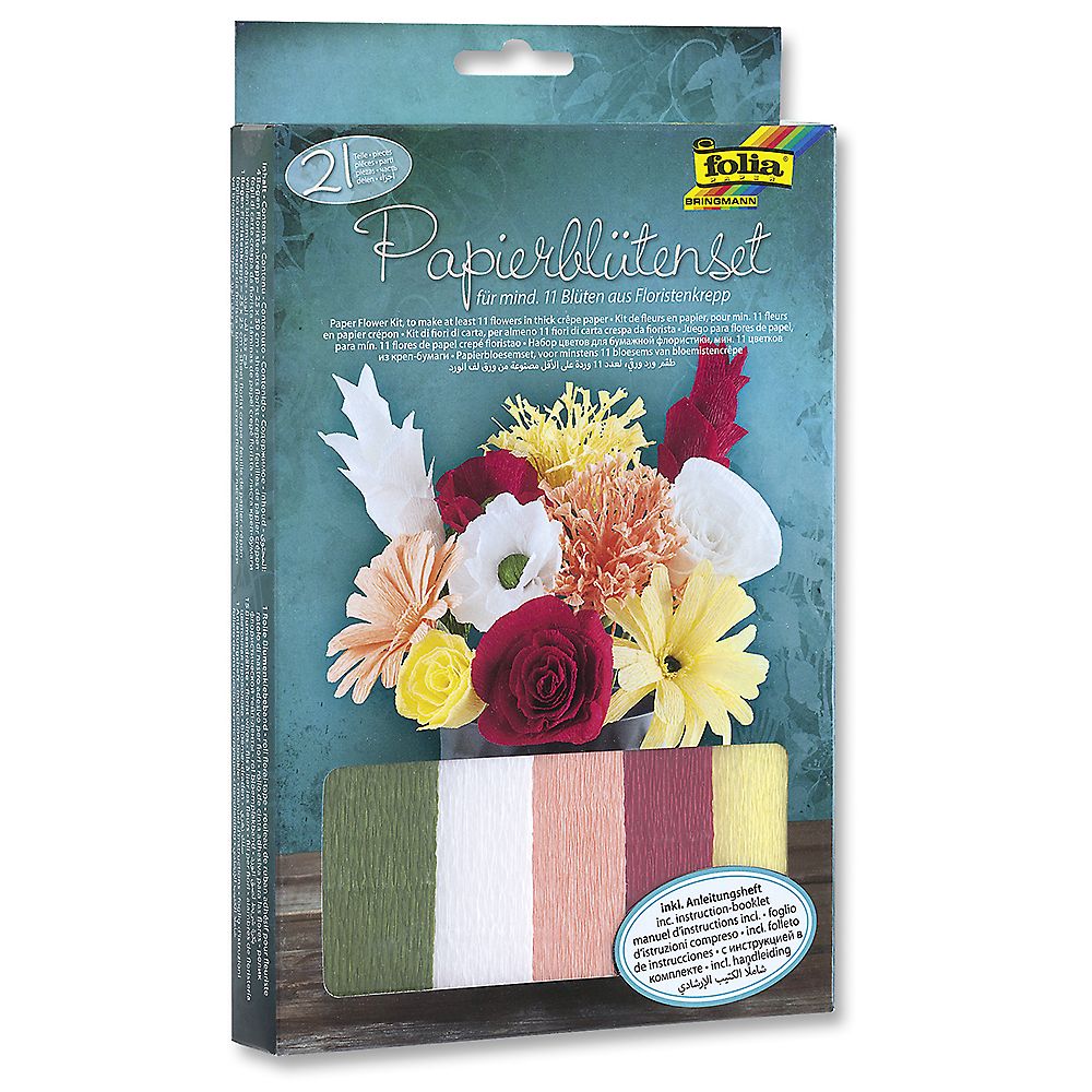 Folia Bringmann, Комплект за декорация, Букет цветя от креп хартия