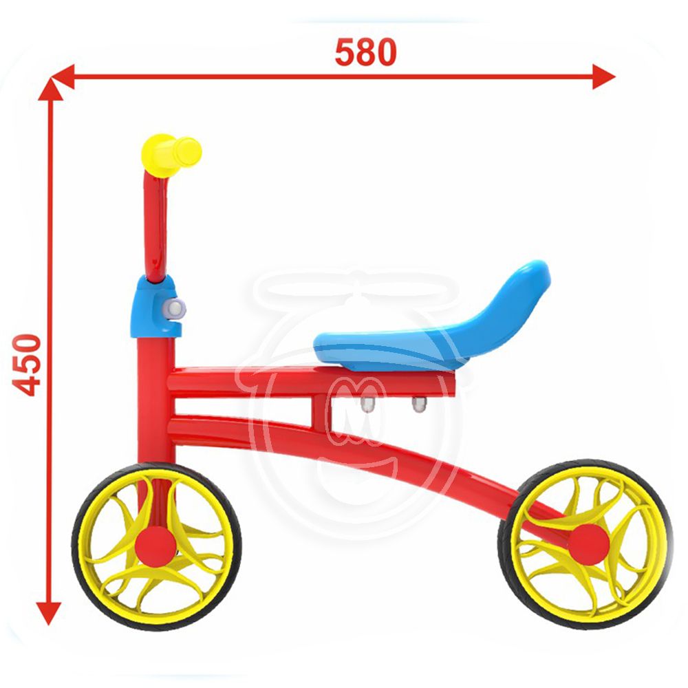 Бебешко балансно колело, с метална рамка и 4 колела