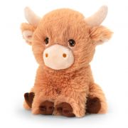 Екологична играчка, Кафява рунтава крава, 25 см