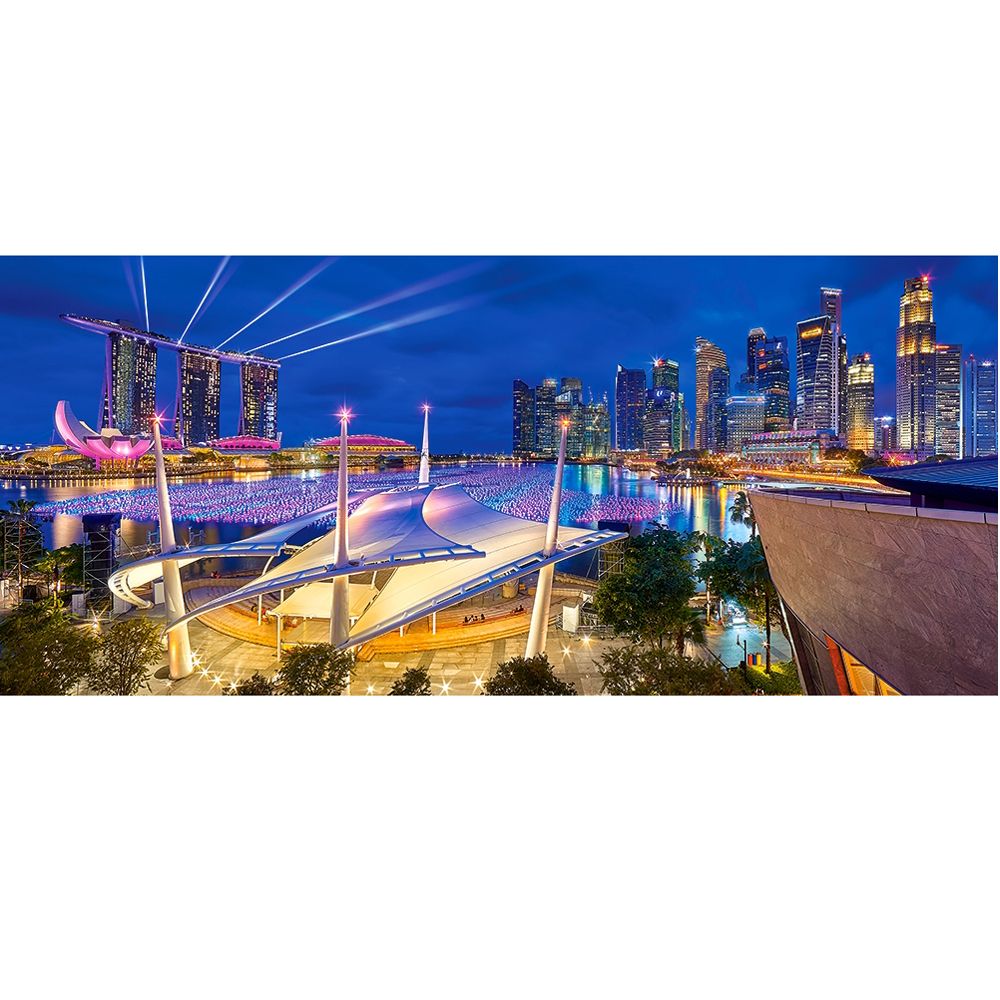 Марина Бей, Сингапур, панорамен пъзел 600 части