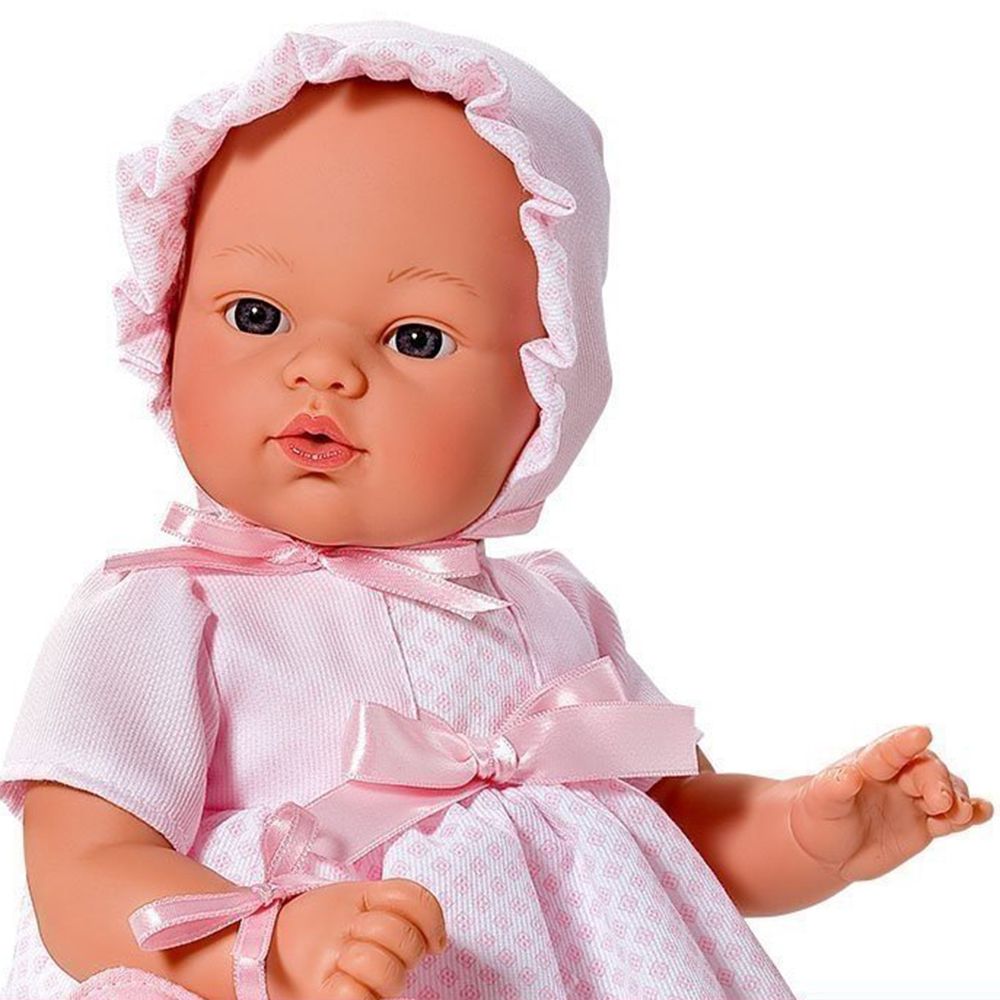 Кукла-бебе, Коке с розова рокля и чантичка