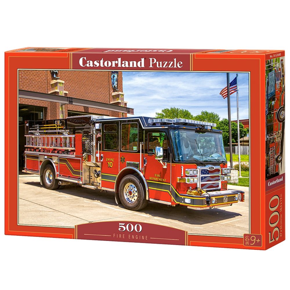 Castorland, Пожарникарски камион, пъзел 500 части