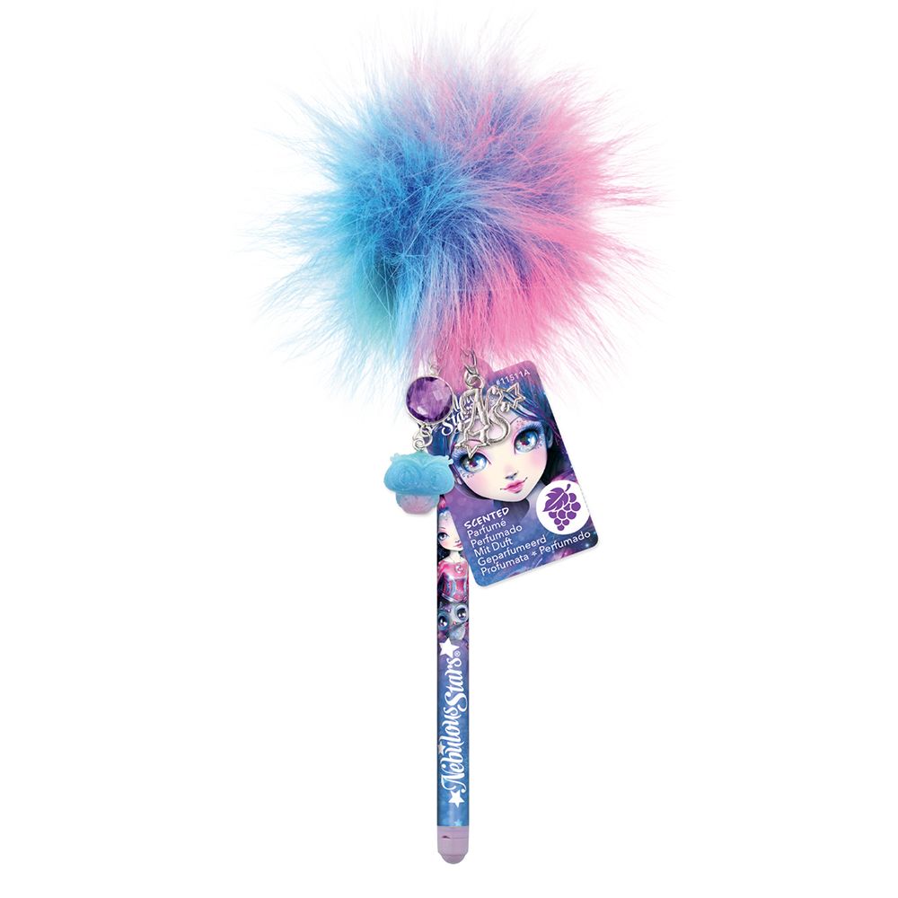 Ухаещи химикалки с цветен помпон и талисман, Звездни принцеси