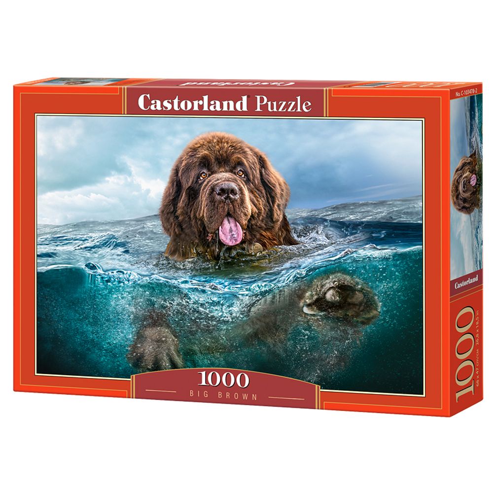 Castorland, Голямо, кафяво куче, пъзел 1000 части