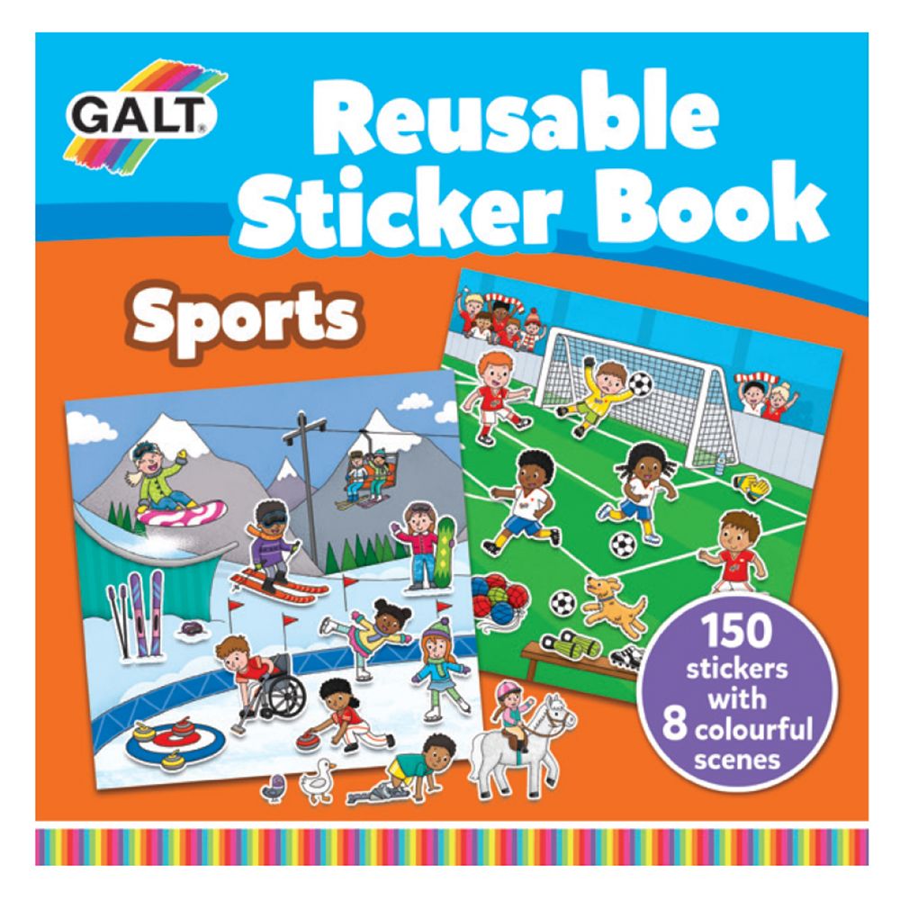 Galt Toys, Спортовете - книжка със стикери за многократна употреба