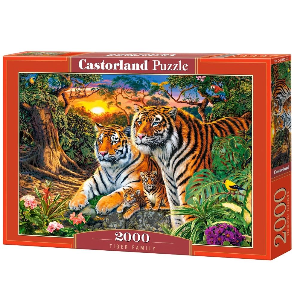 Castorland, Семейство тигри, пъзел 3000 части