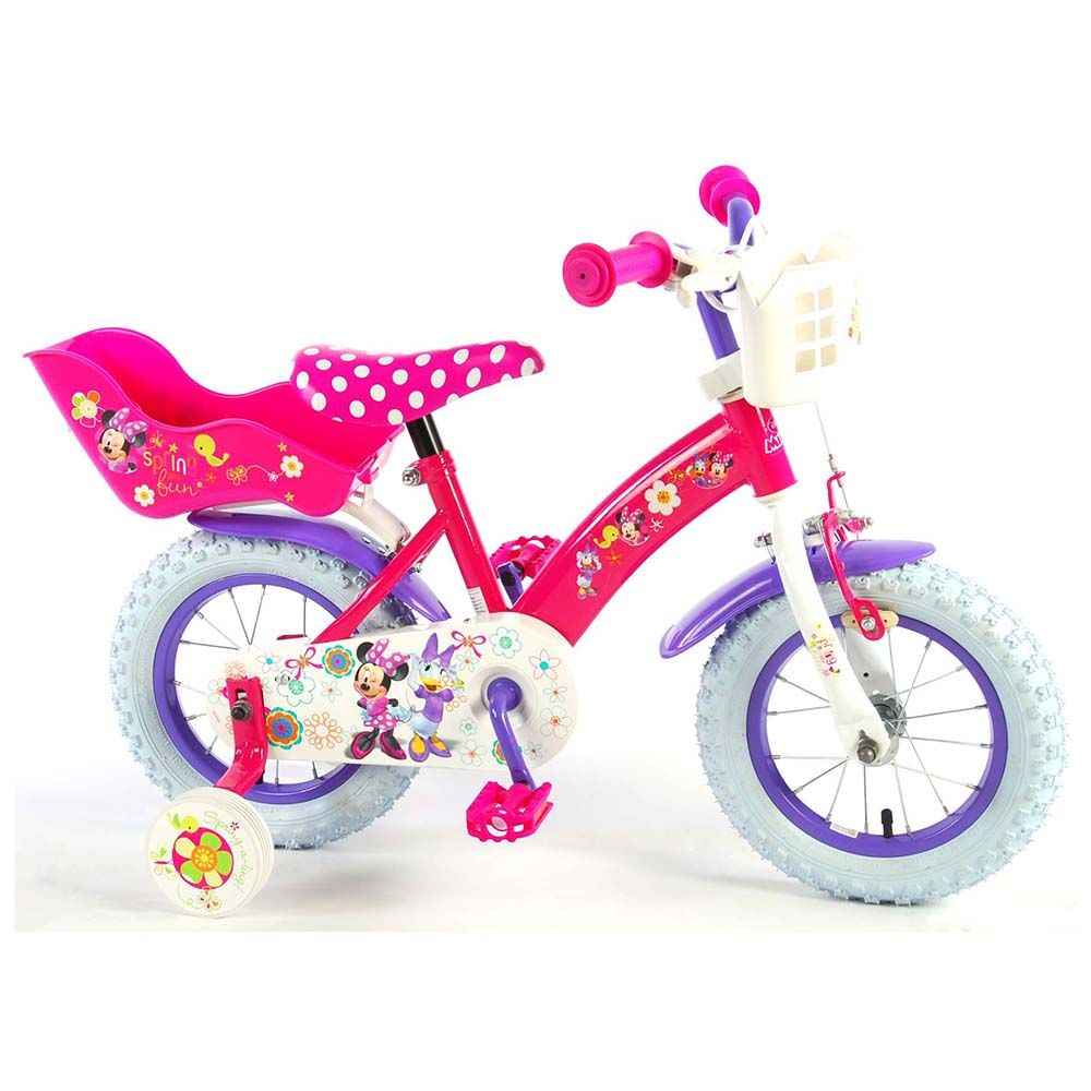 E&L Company, Детски велосипед, Мини Маус, с помощни колела, 12 инча