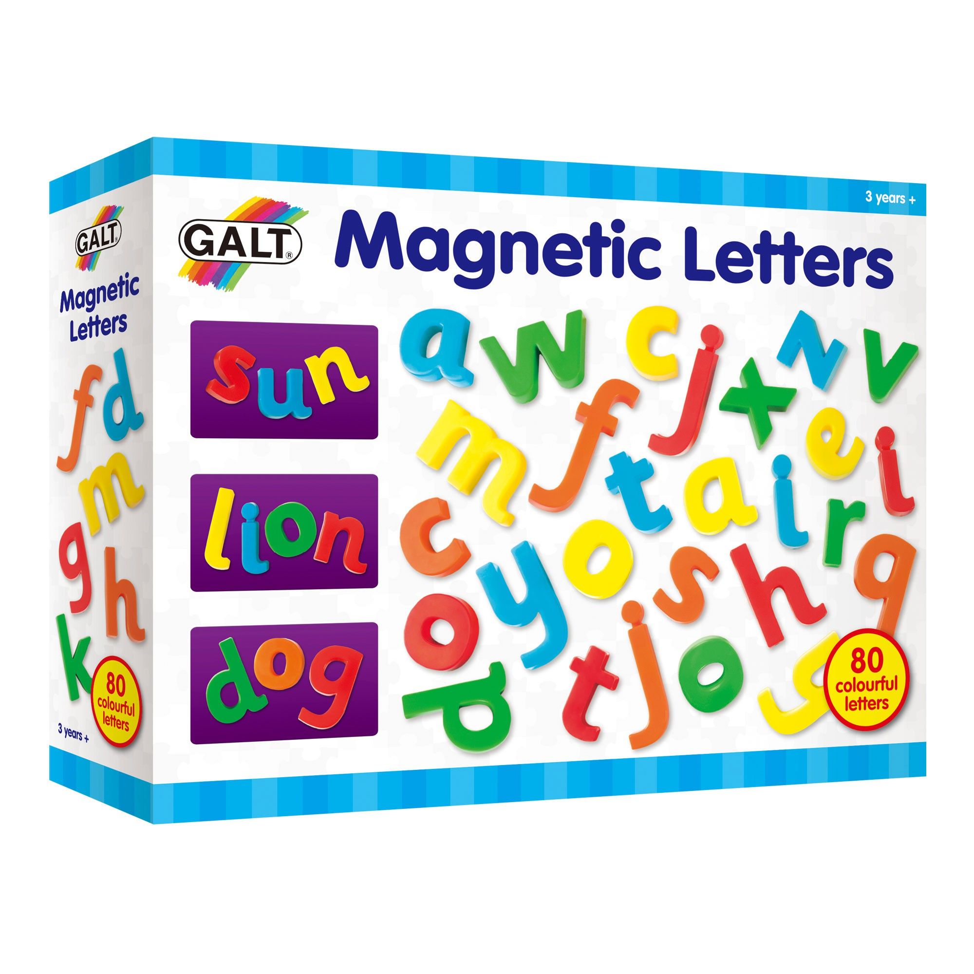 Магнитни букви, 80 броя, Английска азбука