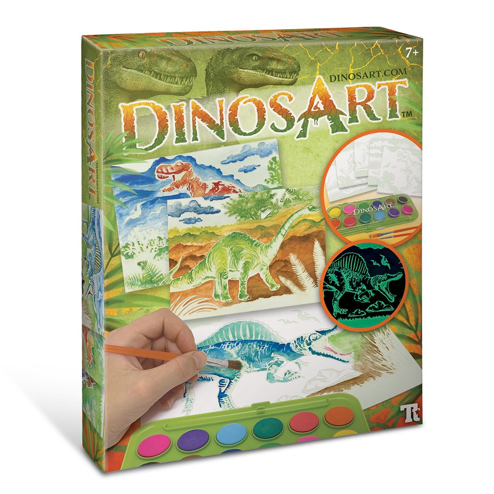 DinosArt, Магически картини с акварелни бои, Динозаври