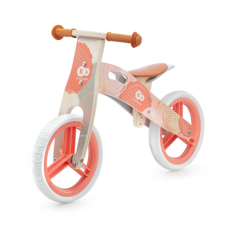 Kinderkraft, Дървено колело за баланс Runner 2021, корал