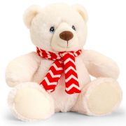 Екологична играчка, Полярна мечка с шалче, 25 см