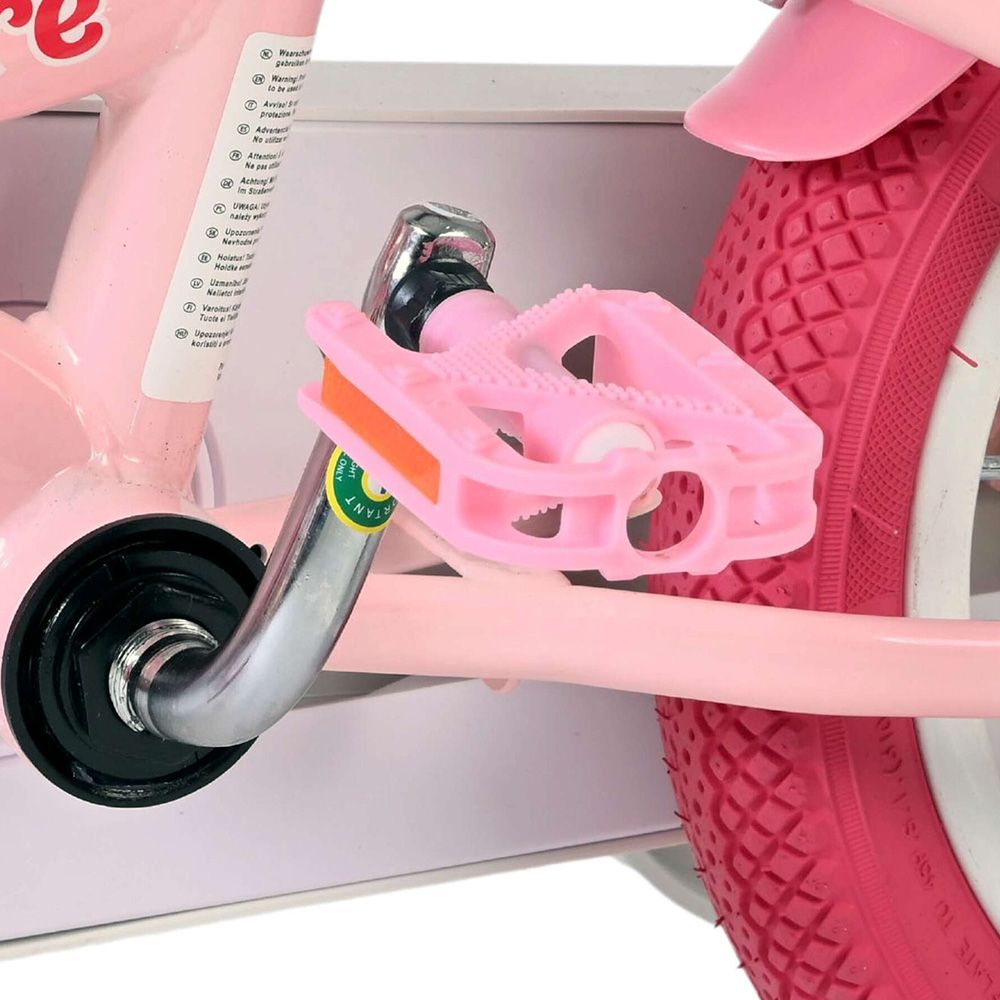 Детски велосипед с помощни колела, Volare Unicorn, 12 инча