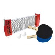 Комплект за тенис на маса с две хилки, топчета и мрежа