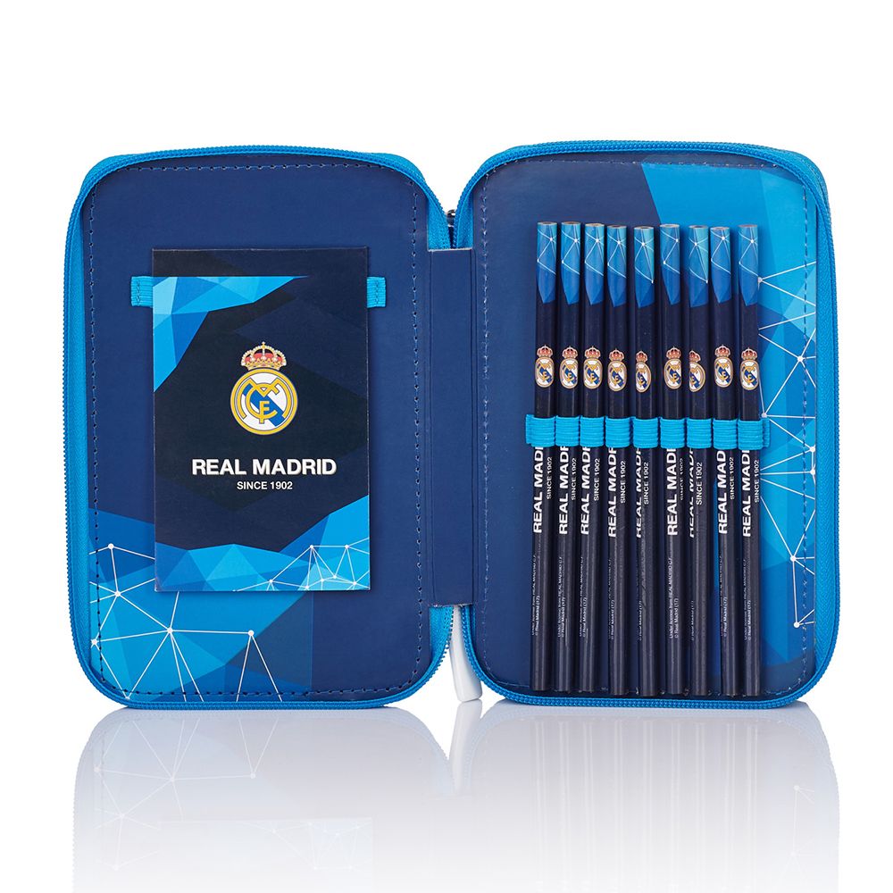Пълен несесер с 2 ципа, Real Madrid Color 3