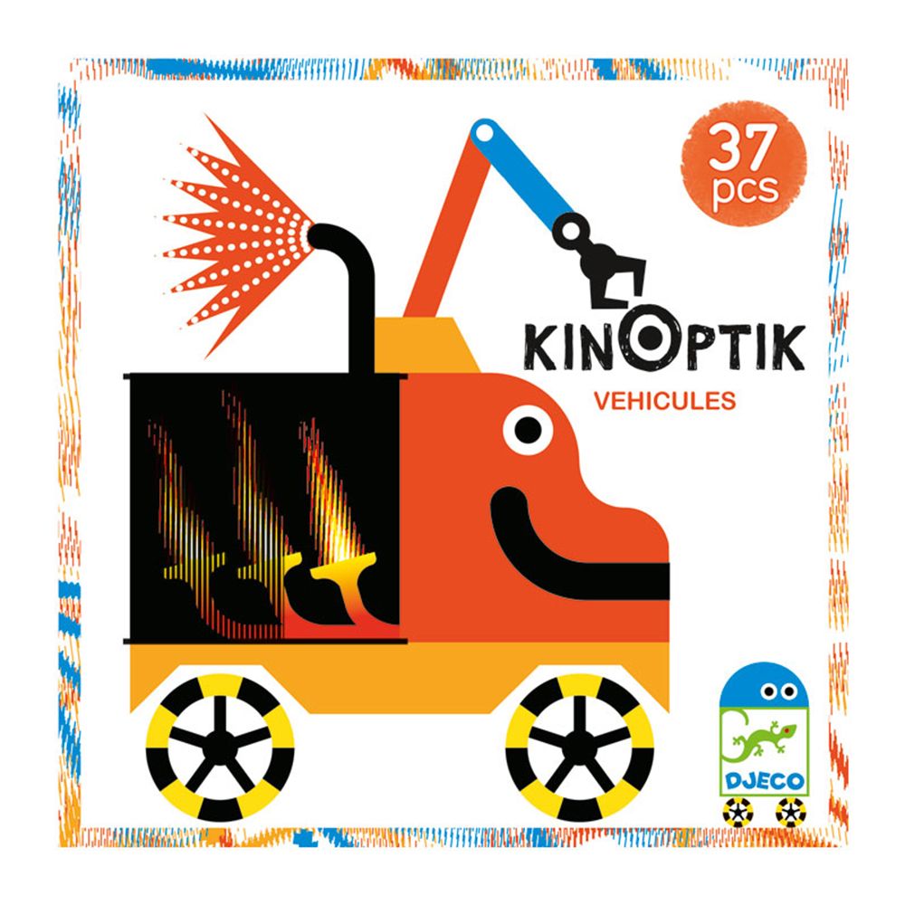 Kinoptik, Магнитен пъзел, Анимирани картини, Превозни средства, Djeco