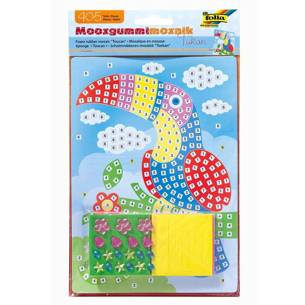 Folia Bringmann, Направи картинки от цветни мозайки, Птица Тукан