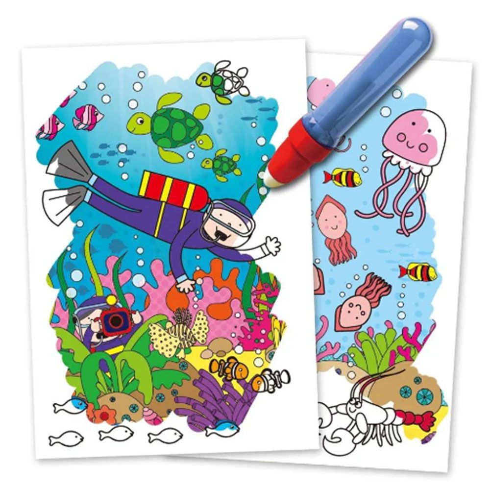 Книжка за рисуване с вода и боички, Подвоен свят