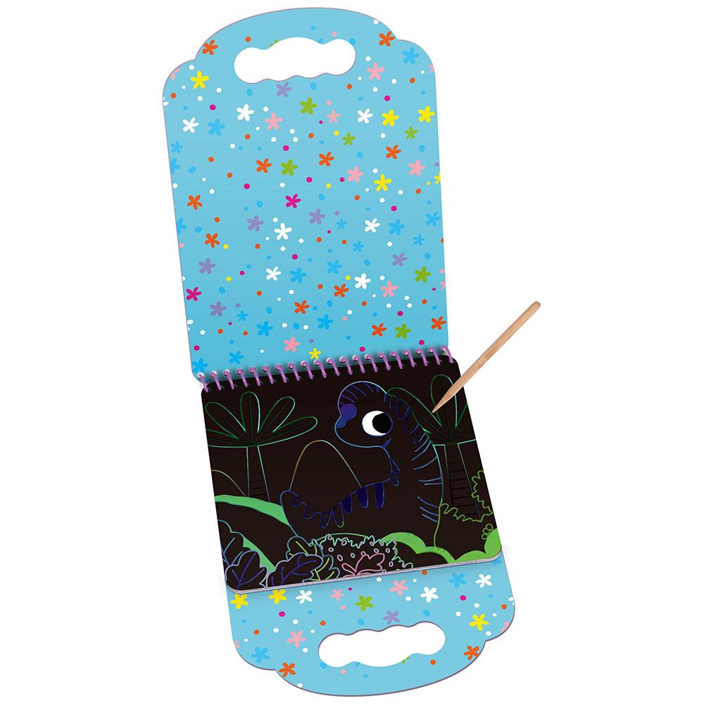 Скреч арт, Динозаври