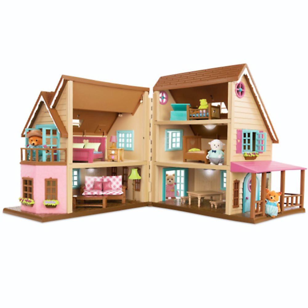 Li'l Woodzeez  Къща за игра с обзавеждане, 25 части