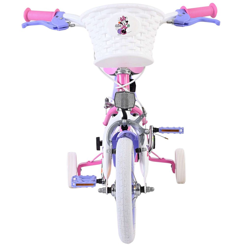 Детски велосипед с помощни колела, Мини Маус,12 инча