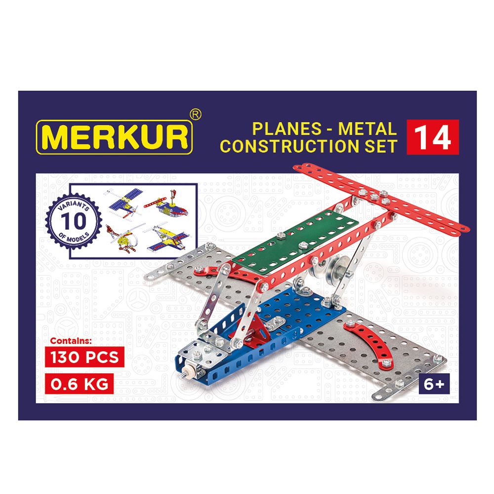 Merkur, Метален конструктор, Самолет, 10 в 1, 119 части