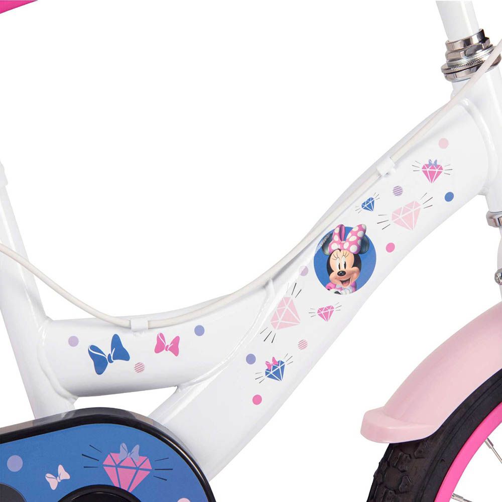 Детски велосипед с помощни колела Disney Minnie, 16 инча