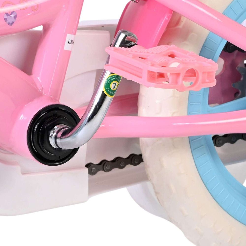 Детски велосипед с помощни колела, Дисни принцеси, 12 инча