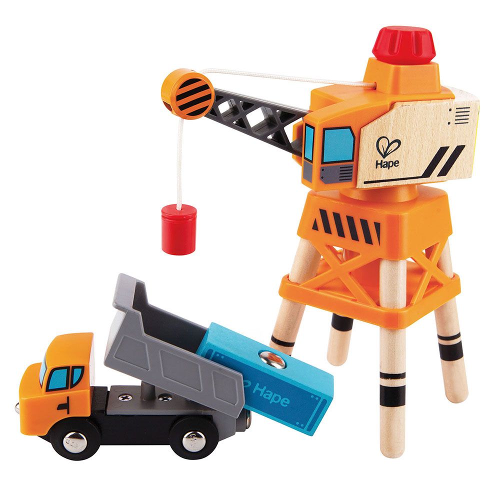 Hape, Голям дървен кран с товар и товарен камион