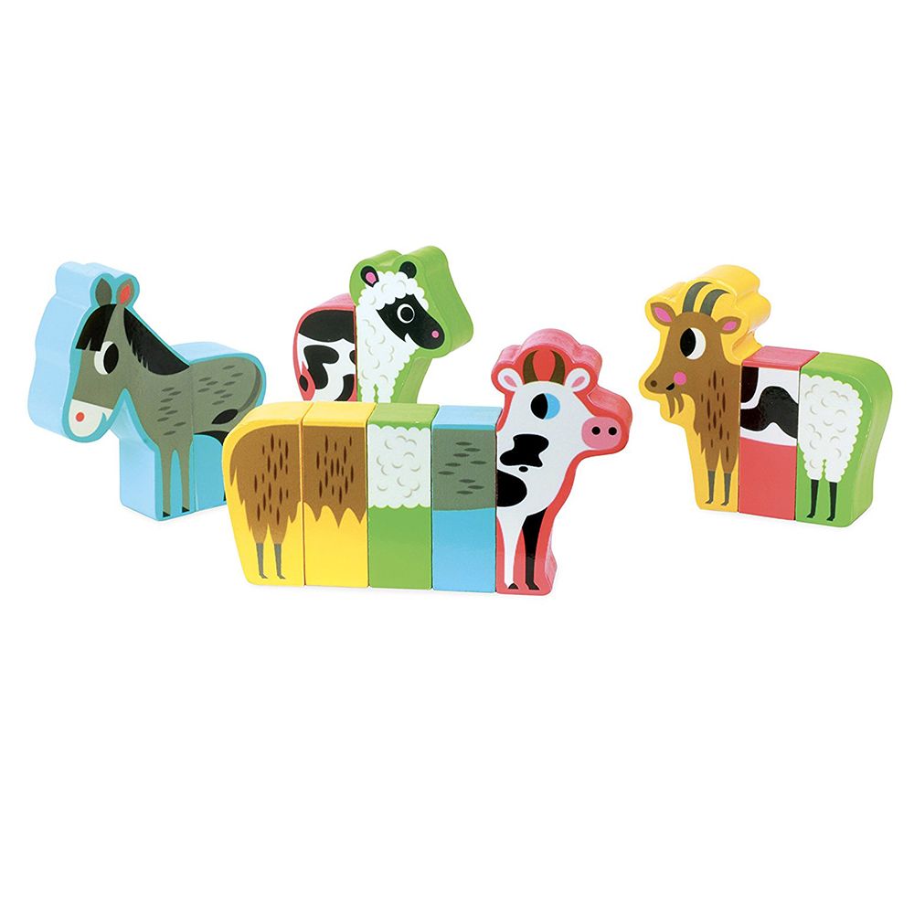 Дървени магнитни животни