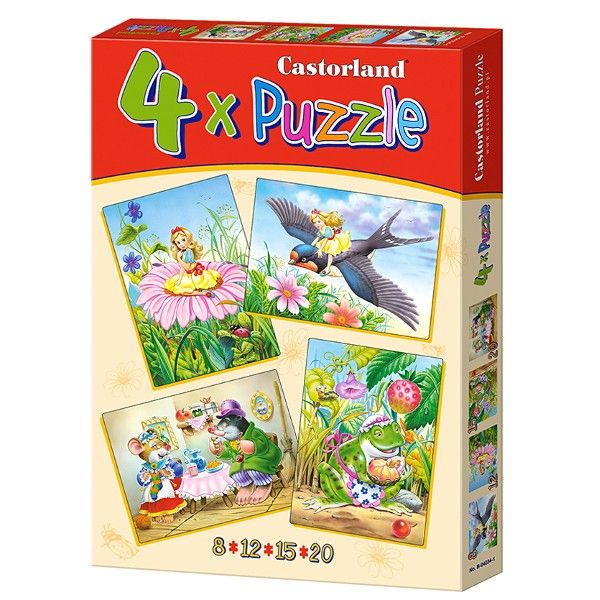 Castorland, Палечка, пъзел с 8, 12, 15 и 2 чаcти