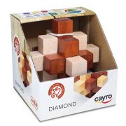 Дървен логически пъзел-главоблъсканица, Диамант
