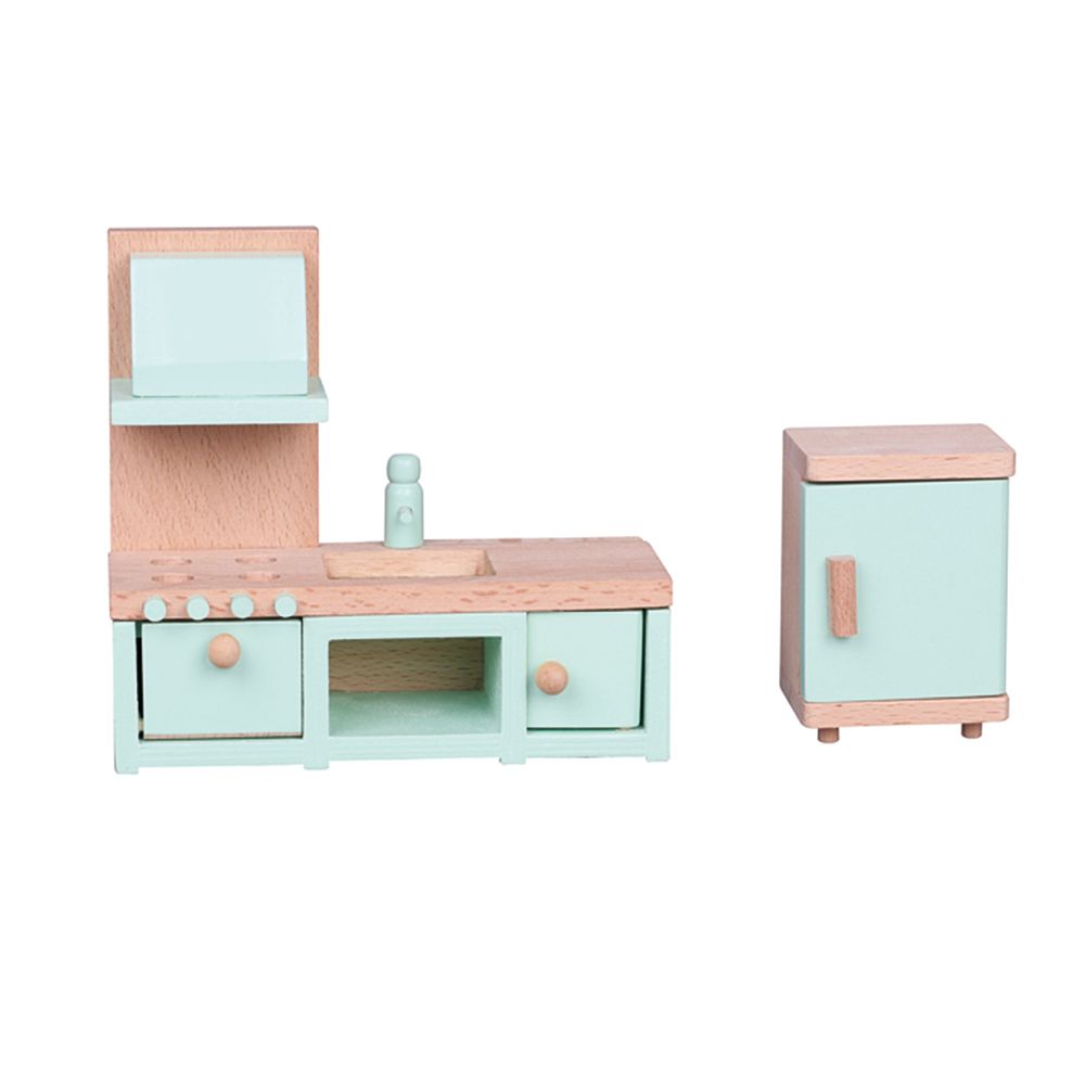 Lelin Toys, Дървени мебели за игра, Кухня