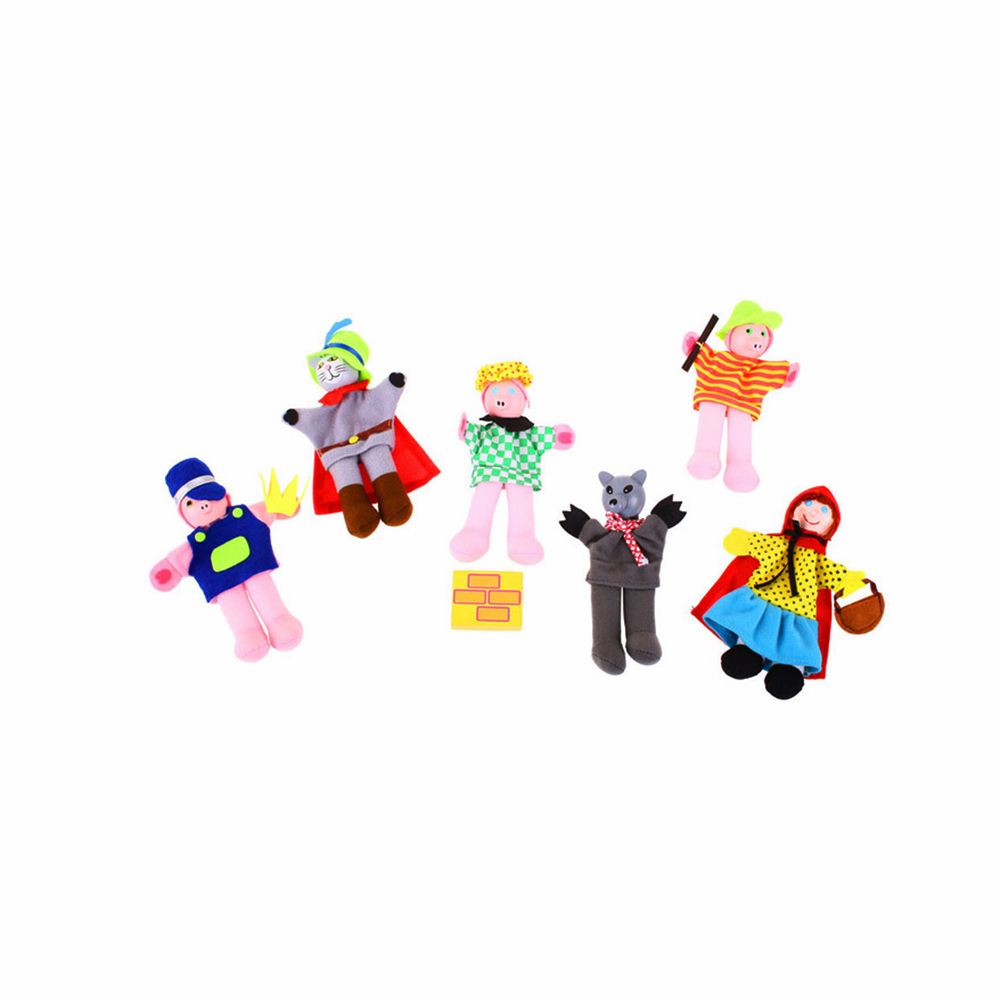 BIGJIGS, Кукли за пръсти, Приказни герои, 6 бр.