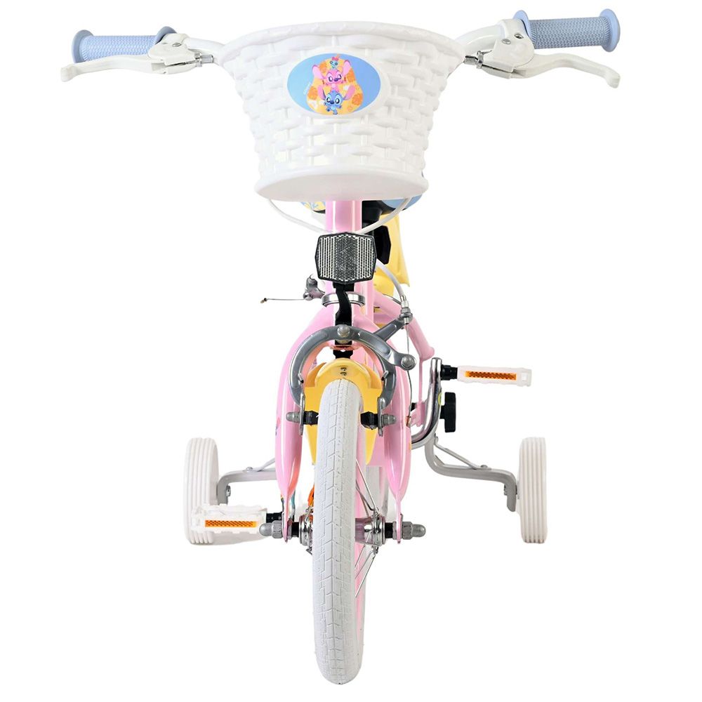 Детски велосипед с помощни колела, Disney Stitch, 12 инча