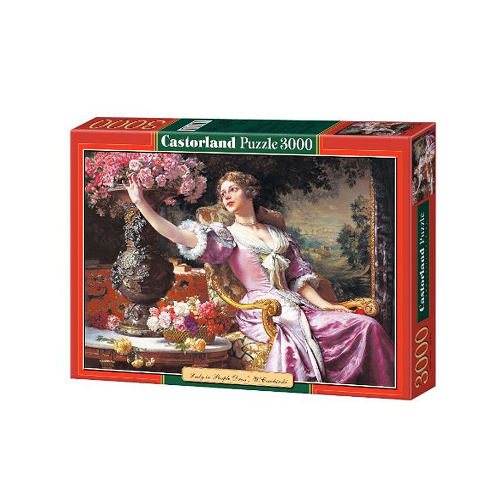Castorland, Дамата в лилава рокля, пъзел 3000 части