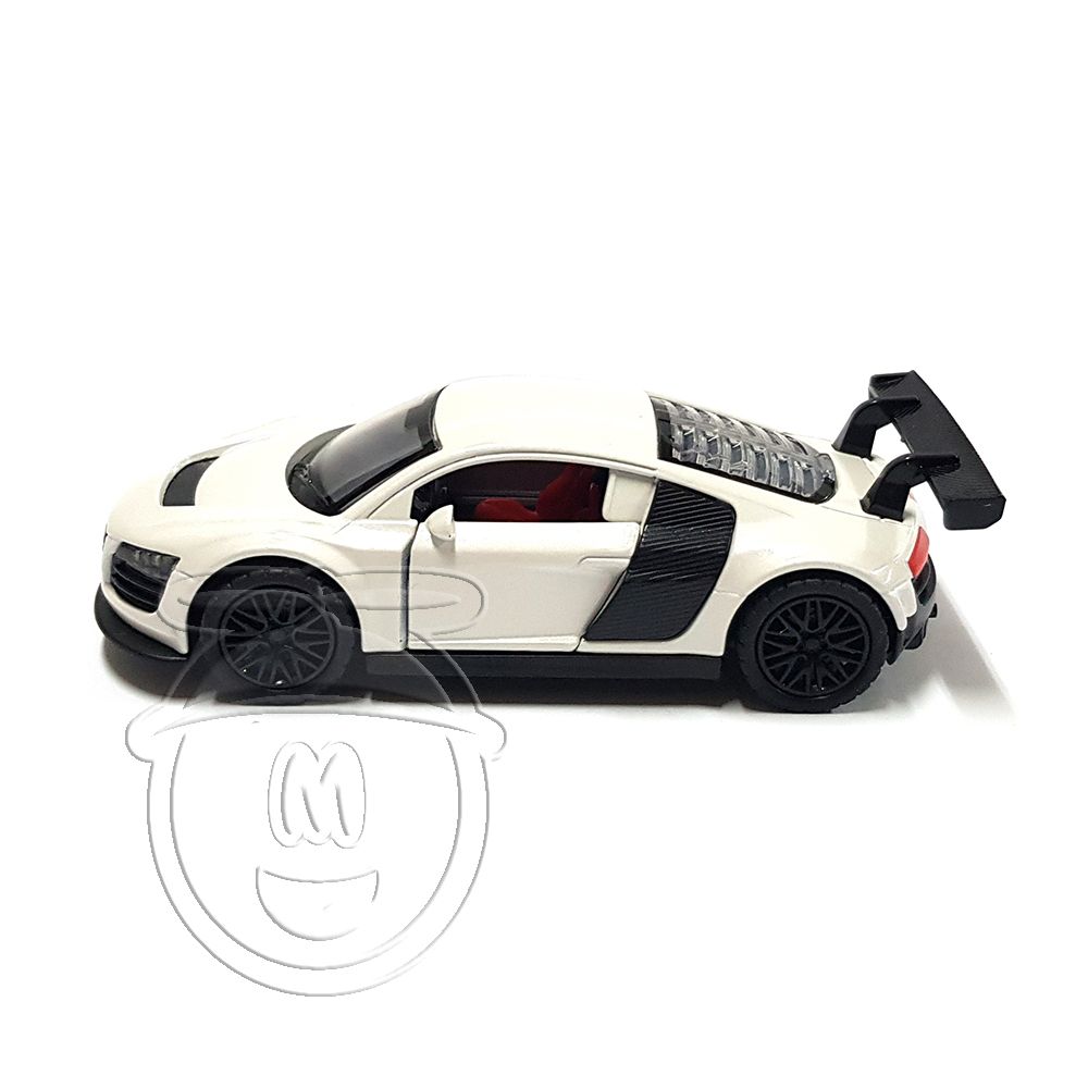 Състезателна метална кола Audi R8, бяло